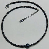Freshwater Pearl Necklace 2mm & 8-9mm 17INCH