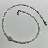 Freshwater Pearl Necklace 2mm & 8-9mm 17INCH