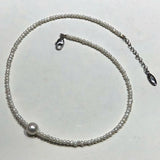 Freshwater Pearl Necklace 2mm & 8-9mm 17INCH