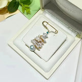 Baroque Freshwater Pearl Christmas Tree Ornaments