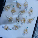 Baroque Freshwater Pearl Christmas Tree Ornaments