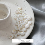Freshwater Shell Double-Sided Oil Drop 26 Letters DIY Retro Beaded Bracelet Neck