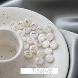 Freshwater Shell Double-Sided Oil Drop 26 Letters DIY Retro Beaded Bracelet Neck