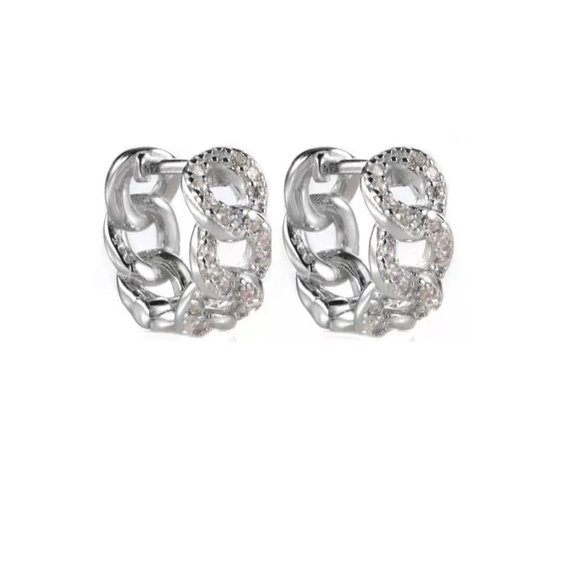 925 Silver Zircon Diamond Earrings for Women