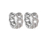 925 Silver Zircon Diamond Earrings for Women