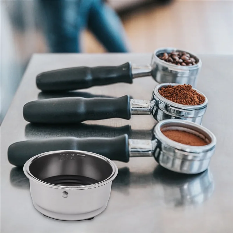 Stainless Steel Coffee Filter Basket Strainer Double Cup