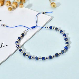 Lazurite Beads Women Bracelet Faceted Beads Femme Jewelry