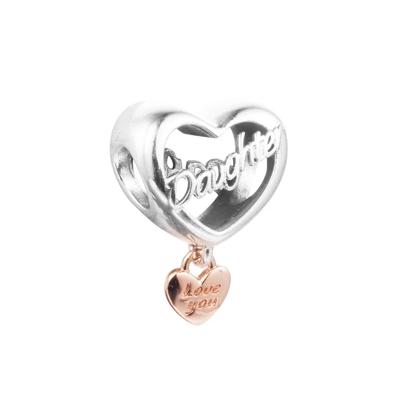 925 Silver Love Bracelet Charms for Women