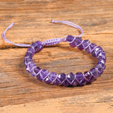 6mm Amethyst Stone Wrap Bracelet for Women