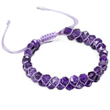 6mm Amethyst Stone Wrap Bracelet for Women
