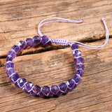 6mm Amethyst Stone Wrap Bracelet for Women