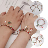 Friendship Bracelets European American Christmas Matching Charm