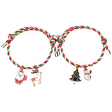 Friendship Bracelets European American Christmas Matching Charm