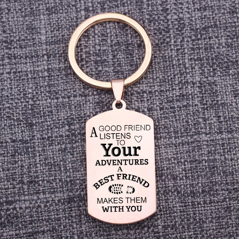 Friendship Gift Keychains: Listens to Your Adventures