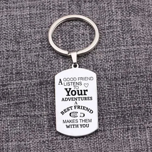 Friendship Gift Keychains: Listens to Your Adventures