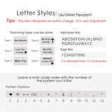 Custom Friendship Love Letter Envelope Pendant Necklace