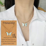 Personalized Friendship Necklace Engraved Pendant Chain Necklace