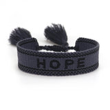 Friendship Neutral Couple Embroidered Tassel Bracelet Retro Hand-woven