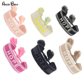 Friendship Neutral Couple Embroidered Tassel Bracelet Retro Hand-woven