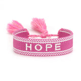 Friendship Neutral Couple Embroidered Tassel Bracelet Retro Hand-woven