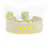 Friendship Neutral Couple Embroidered Tassel Bracelet Retro Hand-woven