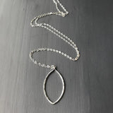 Friendship Petal Necklace 925 Silver Choker Round Pendants Boho Jewelry