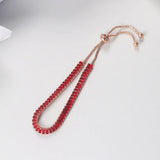 Square Diamond Rose Tennis Bracelet for Women