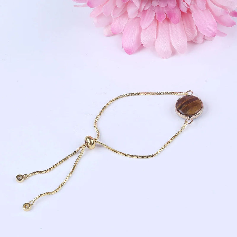 Friendship Bracelets Bulk Good Luck Female Copper Alloy Gemstone Bracelet