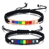 Friendship Rope Bracelets for Couples with Gemstones and Diamonds
