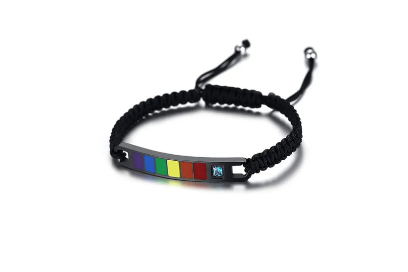 Friendship Rope Bracelets for Couples with Gemstones and Diamonds