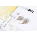 Fringed DIY Earrings Necklace Cake Pendant