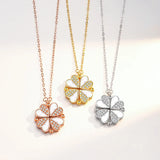 Fritillaria Four-Leaf Clover Necklace S925 Sterling Silver Clavicle Chain