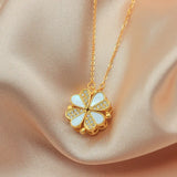 Fritillaria Four-Leaf Clover Necklace S925 Sterling Silver Clavicle Chain