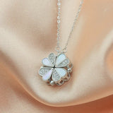 Fritillaria Four-Leaf Clover Necklace S925 Sterling Silver Clavicle Chain