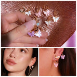 Fritillary Butterfly Earrings Pendant Necklace DIY Jewelry Accessories