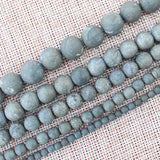 Natural Pyrite Round Beads 4-12mm 15in