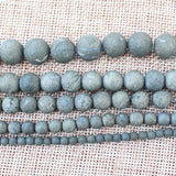 Natural Pyrite Round Beads 4-12mm 15in