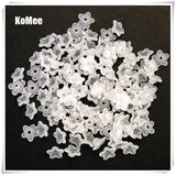 1000pcs Frosted Acrylic Beads 10x4mm Lucite Flower - DIY Jewelry Making Supplies