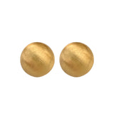Frosted Ball Studs Earrings 925 Silver Classic Earring for Women