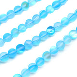 Frosted Matte Lake Glitter MoonStone Crystal Round Loose Spacer Beads 6-12MM