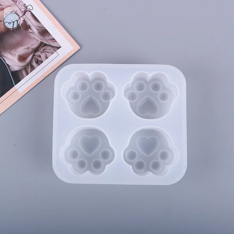 Frosted Mirror Cat Claw Epoxy Mold UV Resin Jewelry Tools
