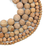 Natural Stone Beads Matte Yellow Veins Charm for DIY Bracelet Strand