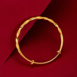 Frosted Olive Bracelet 14k Real Ronghuafugui Fine Jewelry