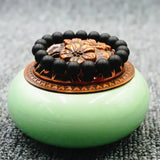 Frosted Stone Bracelet for Men and Women