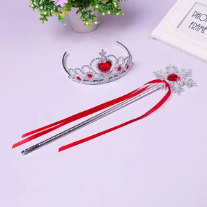 Frozen Princess Tiara Crown Set Party Accessories Children's Dress Up Headdress