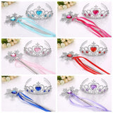 Frozen Princess Tiara Crown Set Party Accessories Children's Dress Up Headdress