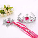Frozen Princess Tiara Crown Set Party Accessories Children's Dress Up Headdress