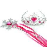 Frozen Princess Tiara Crown Set Party Accessories Children's Dress Up Headdress