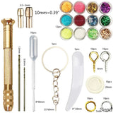 Fruit Candy Jewelry Silicone Resin Mold Metal Frame Kit Pendant Earrings DIY