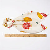 Fruit Cartoon Style Hair Ring Girl Square Scarf Headband